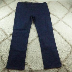 Betabrand Straight-Leg 4-Pocket Yoga Denim Jeans Womens 2XL XXL Pull On Stretchy